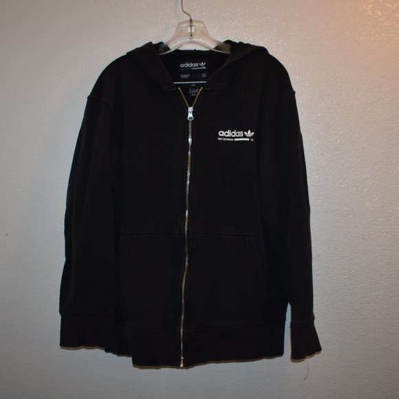 ADIDAS Men's Kaval Logo-Graphic Zip-up hoodie Large - Picture 3 of 5